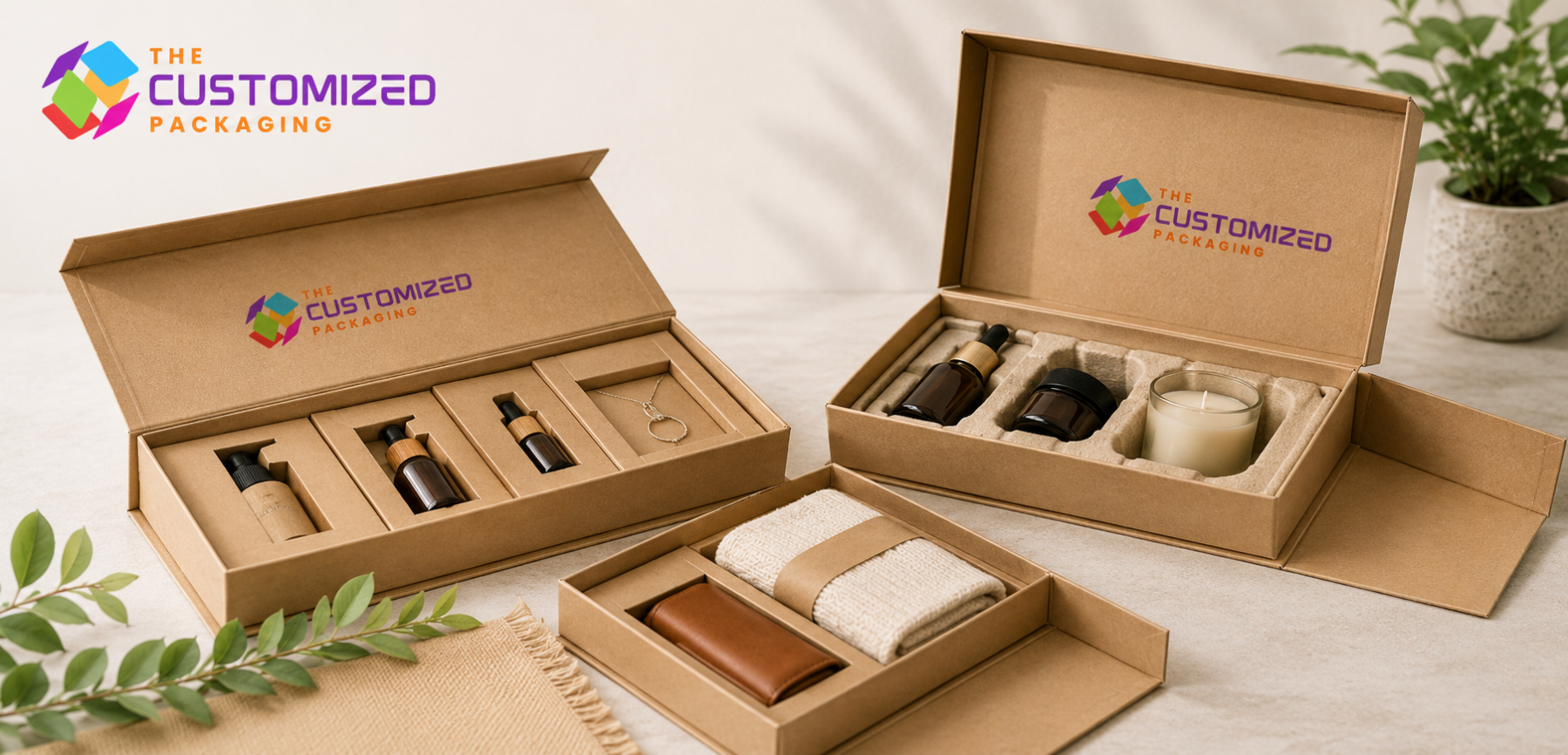 Foldable Kraft Magnetic Boxes for Corporate Gifts